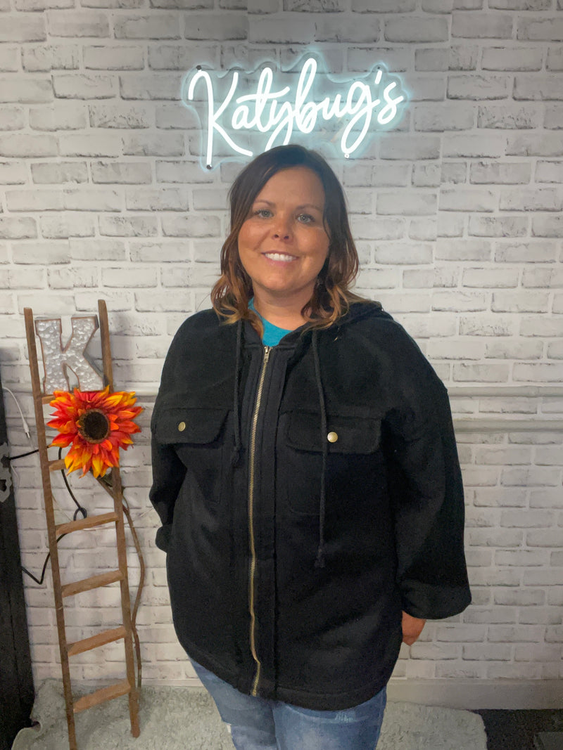 Darcy Drawstring Hood Jacket