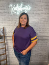 Purple and Gold Game Day Top