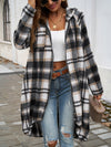 Devine Plaid Zip Up Hooded Jacket