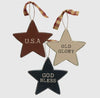 Patriotic Wood Stars (3 Colors)