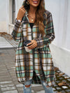 Devine Plaid Zip Up Hooded Jacket