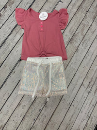 Girls Sequin Loose Fit Shorts