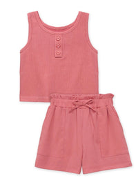 Girls 2 Piece Tank and Short Set (2 Colors)