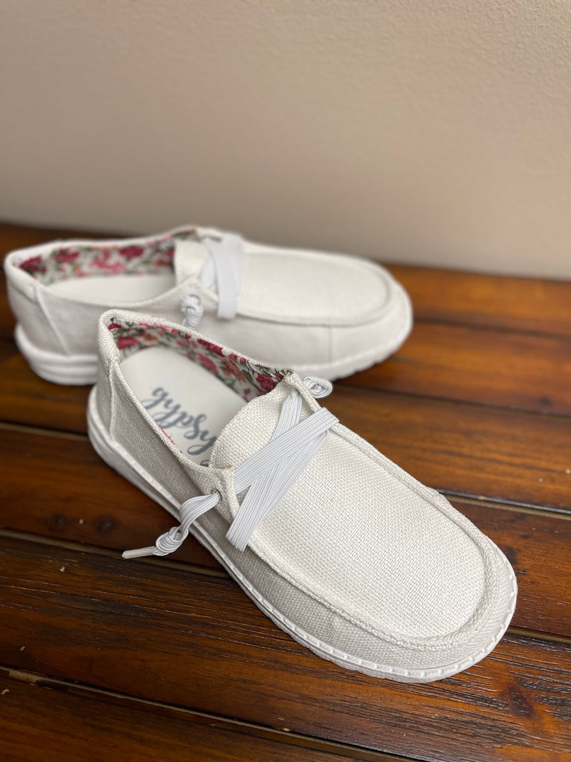 White Slip On Shoes
