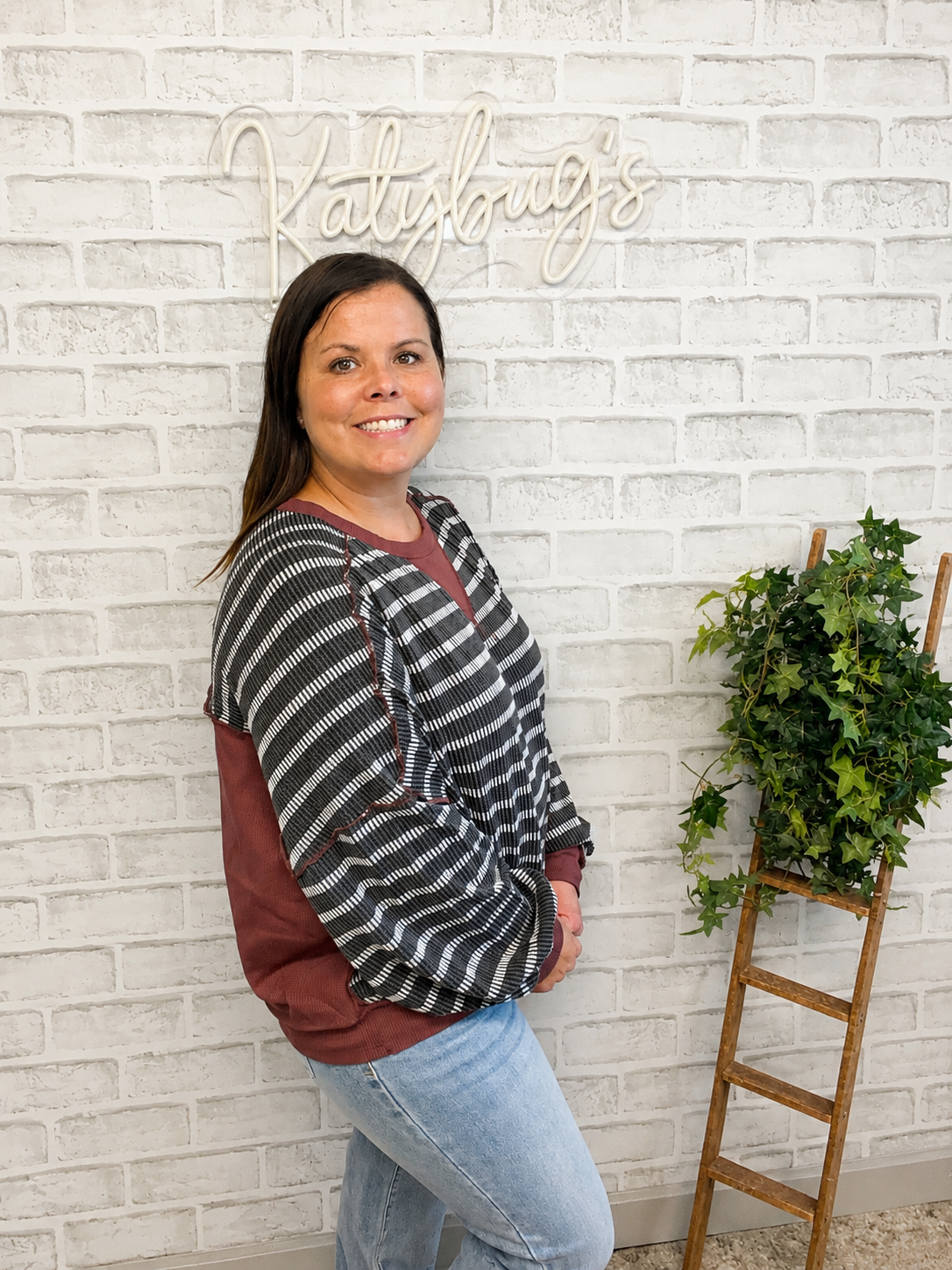 Weekend Stripe Pullover Top