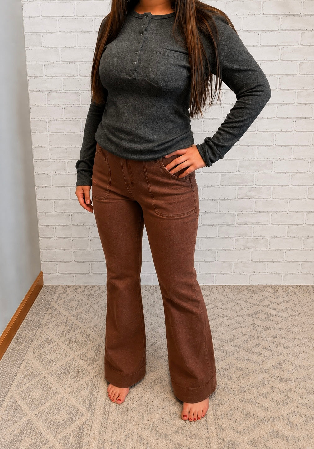 Throwback Brown Jeans