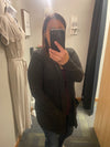 Comfy As Can Be Charcoal Cardigan