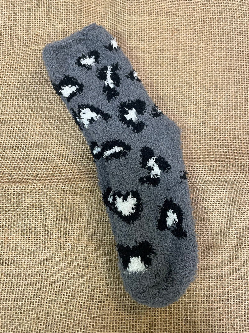 Leopard Fuzzy Socks