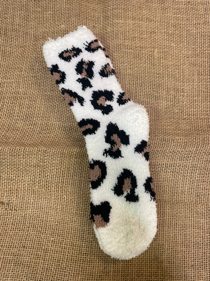 Leopard Fuzzy Socks