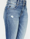 Kancan Double Button Flare Jean