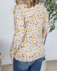 Effortlessly Chic Floral Long Sleeve Top