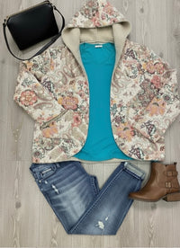 Paisley Blossom Hoodie Jacket