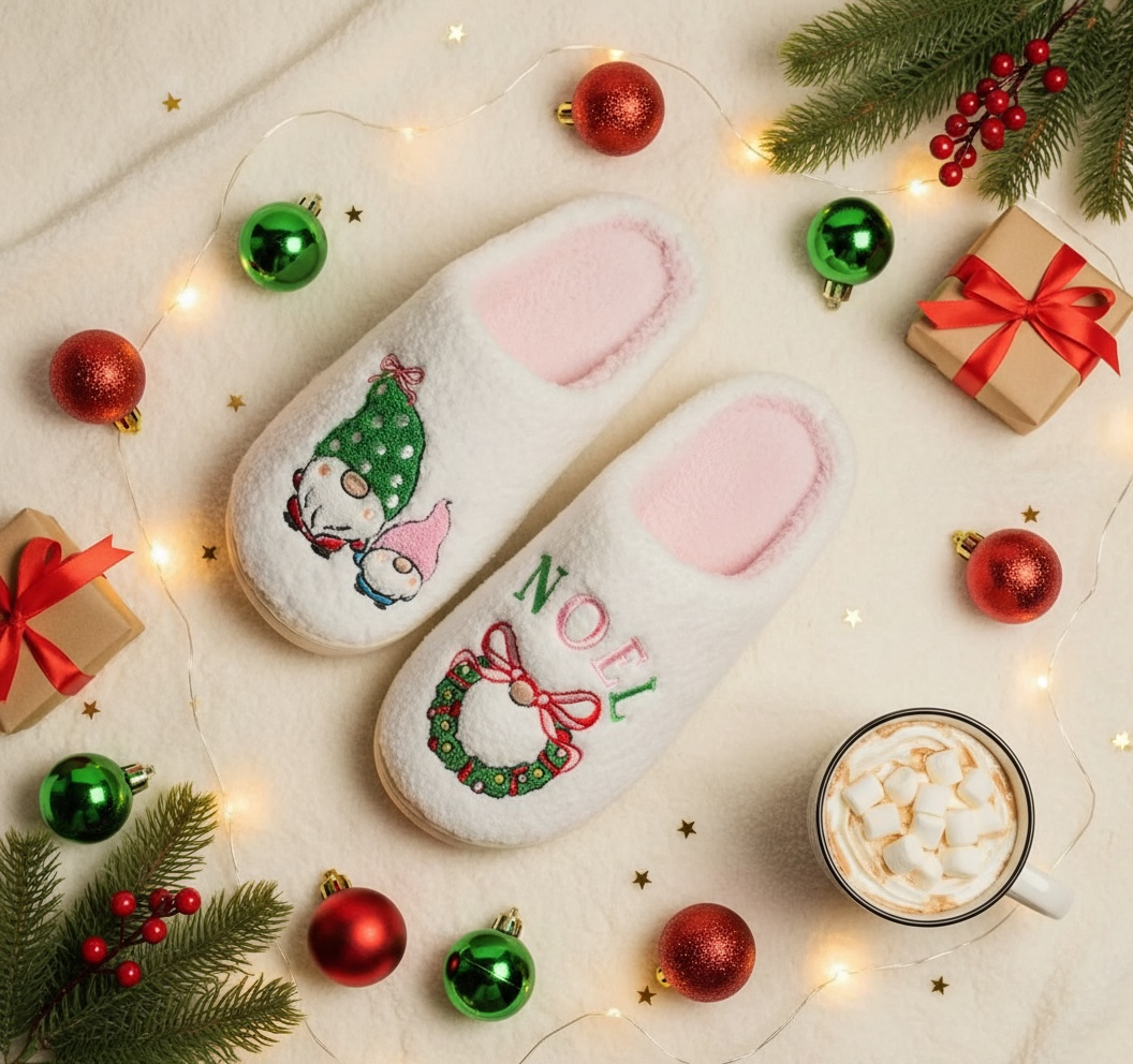 Festive Christmas Slippers