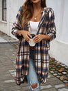 Devine Plaid Zip Up Hooded Jacket