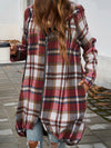 Devine Plaid Zip Up Hooded Jacket