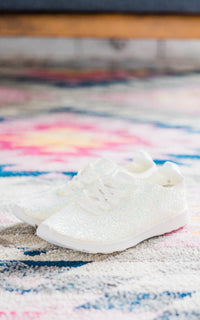 Glitter Sneakers in White