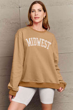 Simply Love Full Size MIDWEST Graphic Sweatshirt