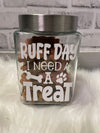 Ruff Day Dog Treat Jar